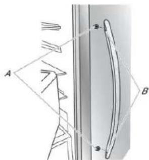 WHIRLPOOL CAE2779JWH - Refrigerator Door Handle Style 2 - 1