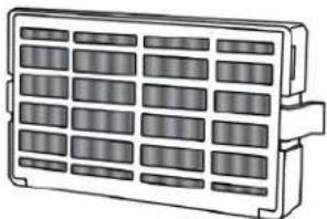 WHIRLPOOL CAE2779JWH - Installer le filtre à air (sur certains modèles) - 1