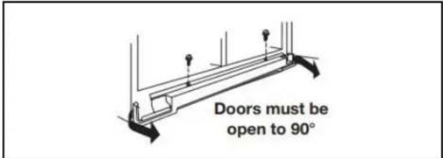 WHIRLPOOL CAE2779JWH - Remove Doors and Hinges - 2