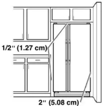 WHIRLPOOL CAE2779JWH - For Standard Side-by-Side Installation: - 1