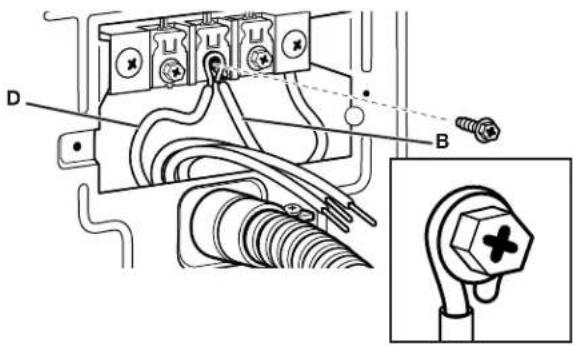 WHIRLPOOL CGM2779JWH - Cómo hacer la conexión de los cables de conexión a tierra y neutros - 2