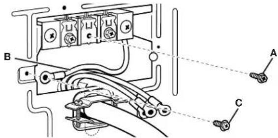 WHIRLPOOL CGM2779JWH - Cómo hacer la conexión de los cables a tierra y neutro - 1