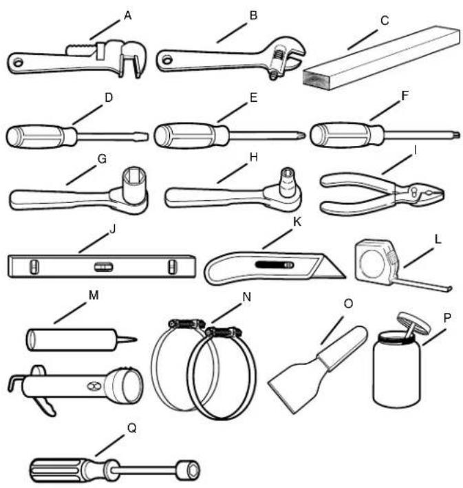 WHIRLPOOL CGM2779JWH - Outils requis : Pièces fournies : - 1