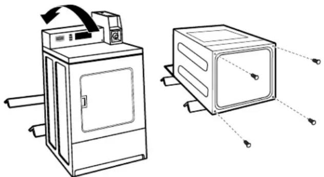 WHIRLPOOL CGM2779JWH - Prepare la secadora para las patas niveladoras - 1