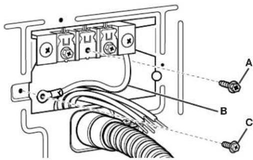 WHIRLPOOL CGM2779JWH - Cómo hacer la conexión de los cables de conexión a tierra y neutros - 1