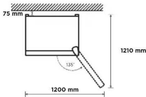 Essentiel B ERCVE190-70miV1 - Ce réfrigérateur n'a pas été conçu pour être utilisé en tant qu'appareil encasable et ne doit idéalement pas être place directement sous un meuble. - 4