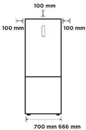 Essentiel B ERCVE190-70miV1 - Ce réfrigérateur n'a pas été conçu pour être utilisé en tant qu'appareil encasable et ne doit idéalement pas être place directement sous un meuble. - 2