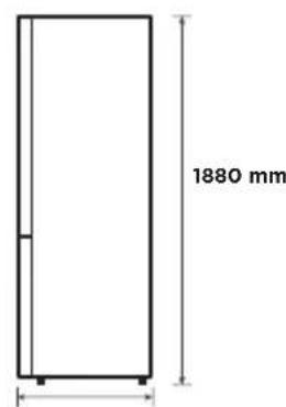 Essentiel B ERCVE190-70miV1 - Ce réfrigérateur n'a pas été conçu pour être utilisé en tant qu'appareil encasable et ne doit idéalement pas être place directement sous un meuble. - 3