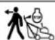 SABO 47-PRO E Vario - Please always keep in mind that the cutter bar still runs for a short time after you let go of the motor stop safety control bar. - 1