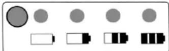 SABO 43-ACCU PUSH - Weergave batterijstatus (Afbeelding U4) - 1
