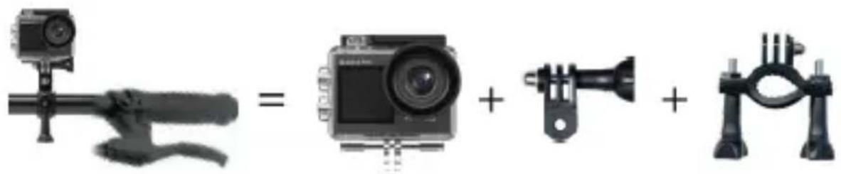 Akaso 4 Pro Action Cam - Montaggio della tua fotocamera - 8