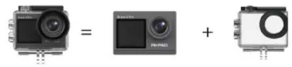 Akaso 4 Pro Action Cam - Mounting Your Camera - 1