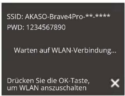 Akaso 4 Pro Action Cam - Einschalten von Wifi - 3