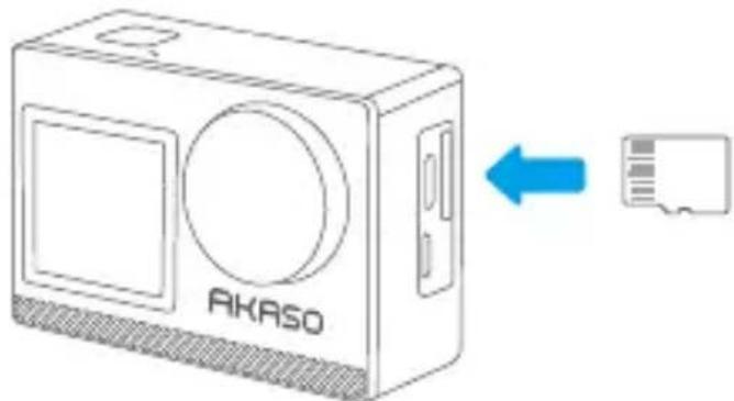 Akaso 4 Pro Action Cam - Installieren Sie die Micro-SD-Karte - 1