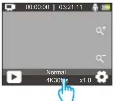 Akaso 4 Pro Action Cam - Turning on Wifi - 1