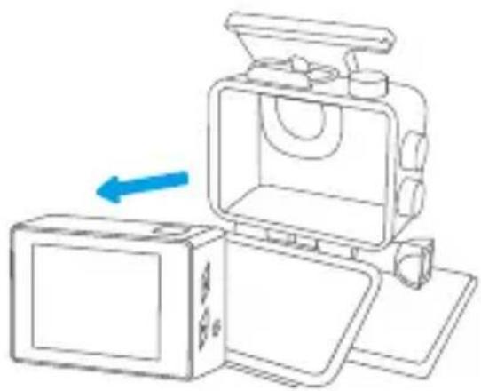 Akaso 4 Pro Action Cam - Take the camera out of the waterproof housing - 3