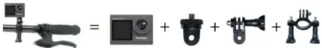 Akaso 4 Pro Action Cam - Mounting Your Camera - 7