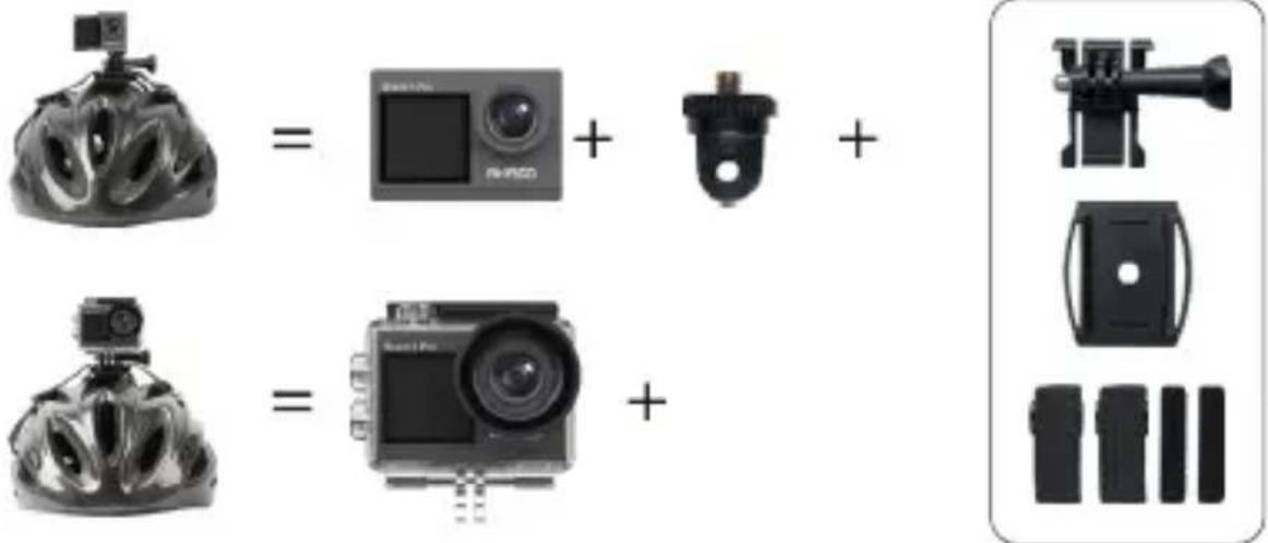 Akaso 4 Pro Action Cam - 力メラのマウntト - 3