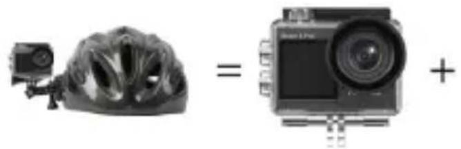 Akaso 4 Pro Action Cam - Montaggio della tua fotocamera - 6