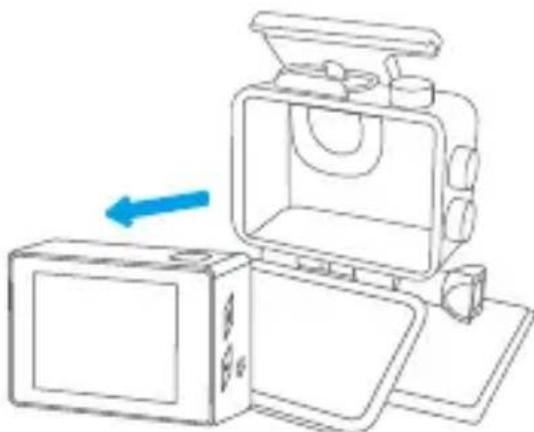 Akaso 4 Pro Action Cam - Nehmen Sie die Kamera aus dem Wasserdichtes Gehäuse - 3