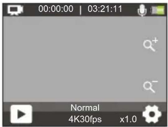 Akaso 4 Pro Action Cam - Zoom avant ou arrêté - 1