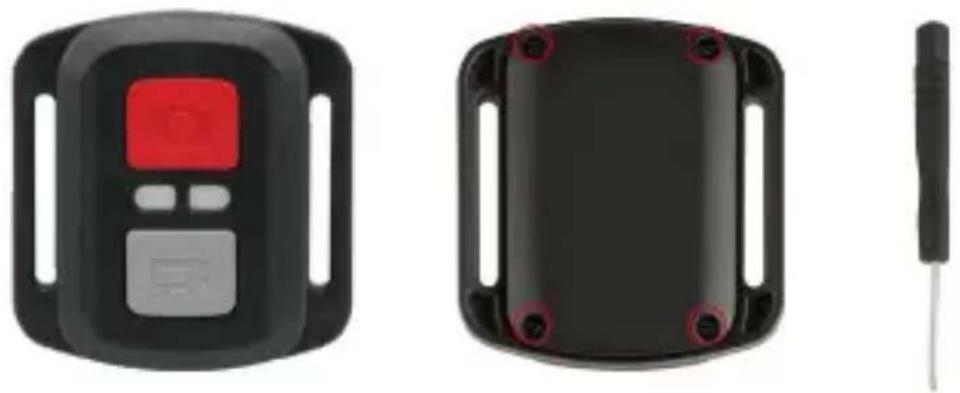 Akaso 4 Pro Action Cam - リモコンのCR2032バッチリ一の交換 - 1