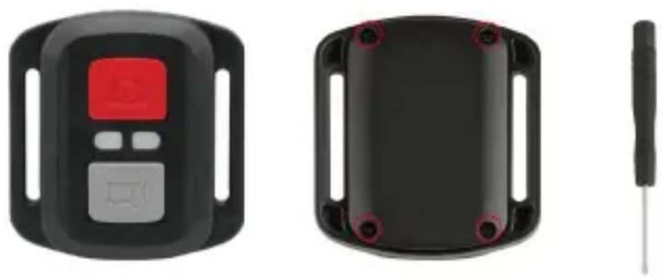 Akaso 4 Pro Action Cam - Ersetzen der CR2032-Batterie der Fernbedienung - 1
