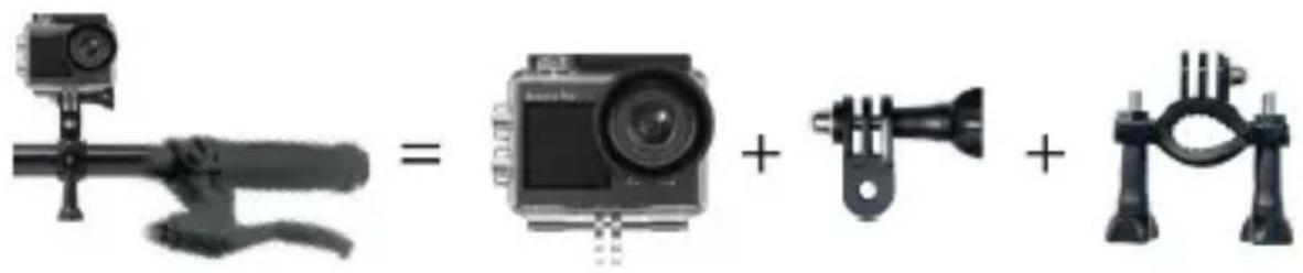 Akaso 4 Pro Action Cam - Befestigung Ihrer Kamera - 8