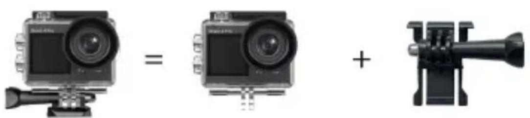 Akaso 4 Pro Action Cam - Befestigung Ihrer Kamera - 2