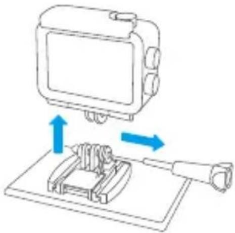 Akaso 4 Pro Action Cam - Detach the waterproof housing from the Packing Box - 2