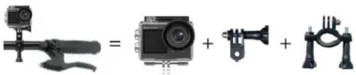 Akaso 4 Pro Action Cam - 力メラのマウntト - 8