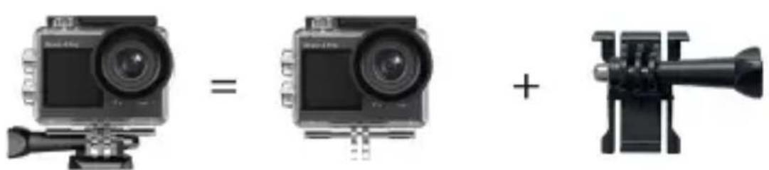 Akaso 4 Pro Action Cam - Mounting Your Camera - 2