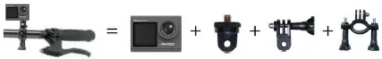Akaso 4 Pro Action Cam - Befestigung Ihrer Kamera - 7