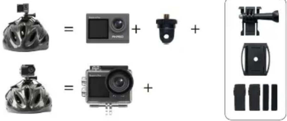 Akaso 4 Pro Action Cam - Befestigung Ihrer Kamera - 3