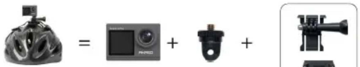 Akaso 4 Pro Action Cam - Montaje de Tu Camara - 3