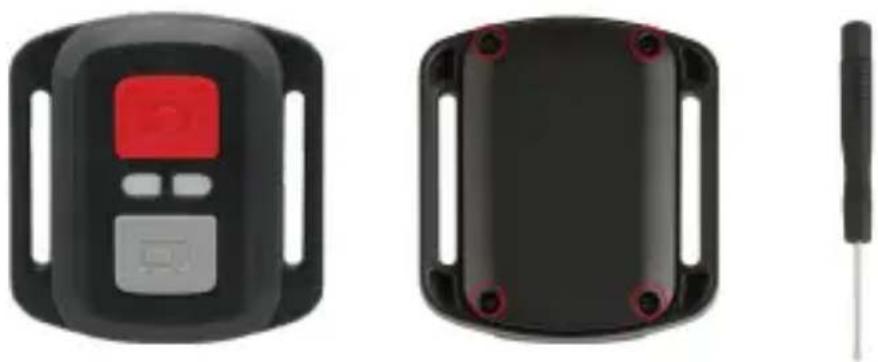 Akaso 4 Pro Action Cam - Wymiana baterii CR2032 w pilocie - 1