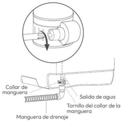 AIRMSEN TDQR03A - Conexión de la manguera de drenaje a la máquina - 1