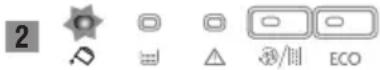 DELONGHI Caffè Corso ESAM2502 - SIGNIFICADO DE LOS INDICADORES LUMINOSOS DE ALARMA - 2