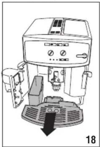 DELONGHI Caffè Corso ESAM2502 - Cleaning the coffee grounds container - 1