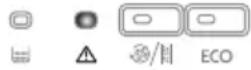 DELONGHI Caffè Corso ESAM2502 - SIGNIFICADO DE LOS INDICADORES LUMINOSOS DE ALARMA - 9