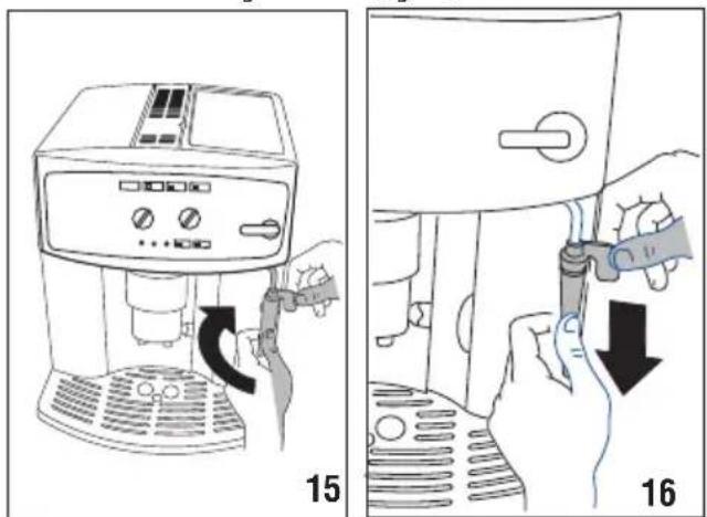 DELONGHI Caffè Corso ESAM2502 - Reiniging van de melkopschuimer na gebruik - 2