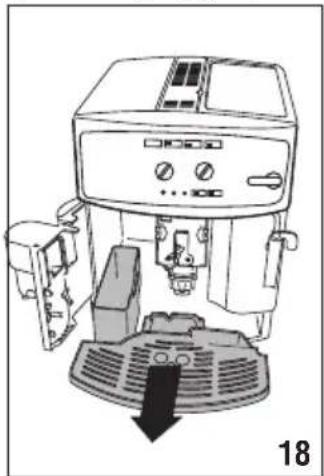DELONGHI Caffè Corso ESAM2502 - Reiniging van het koffiedikbakje - 1