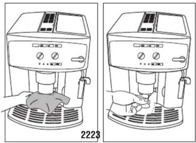 DELONGHI Caffè Corso ESAM2502 - Cleaning the coffee spouts - 1
