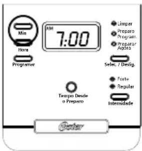 OSTER BVSTDC4401RD - Para selecionar a hora do preparo programado: - 1