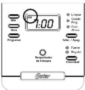 OSTER BVSTDC4401RD - Para programar la hora del reloj: - 2