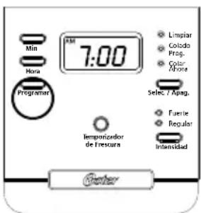 OSTER BVSTDC4401RD - Para programar la hora del reloj: - 3