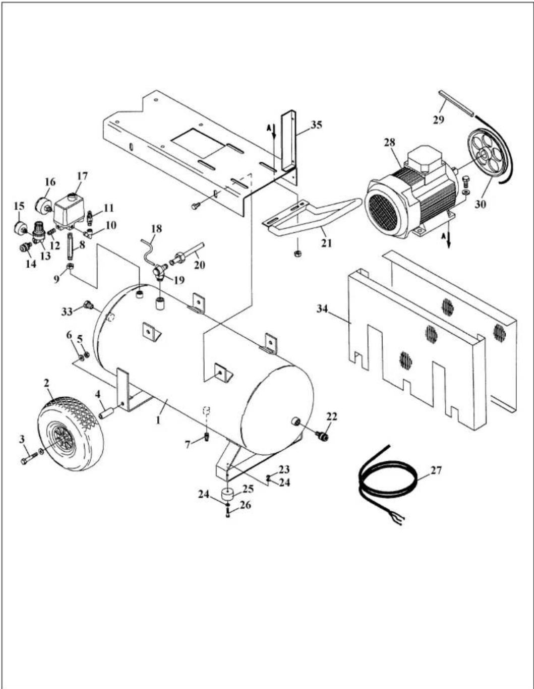 EINHELL EURO 403/100D - Paineilmakojeistoselitys - 1
