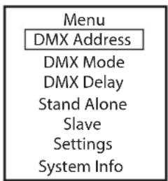 Cameo Studio PAR 4 G2 - DMX-STARTADRESSE EINSTELLLEN (DMX Address) - 1