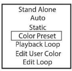 Cameo Studio PAR 4 G2 - STAND-ALONE-BETRIEBSART COLOR PRESET - 2