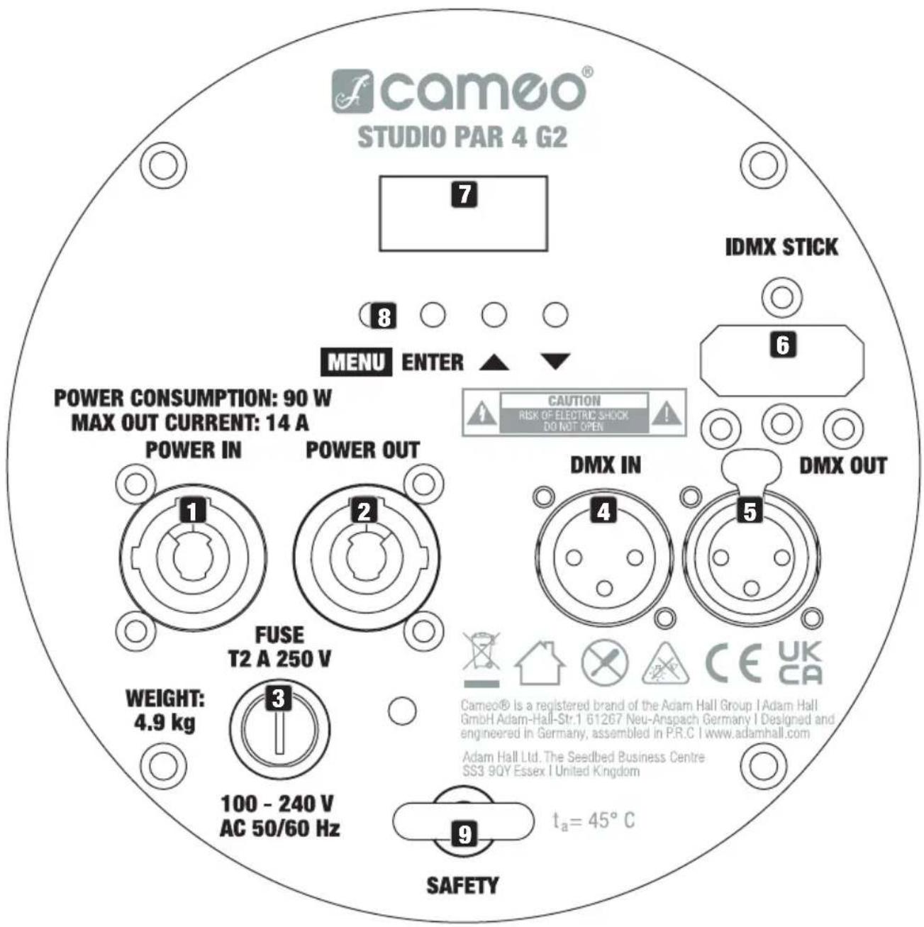 Cameo Studio PAR 4 G2 - CHARAKTERYSTYKA: - 1